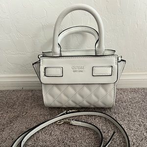 Guess small white purse